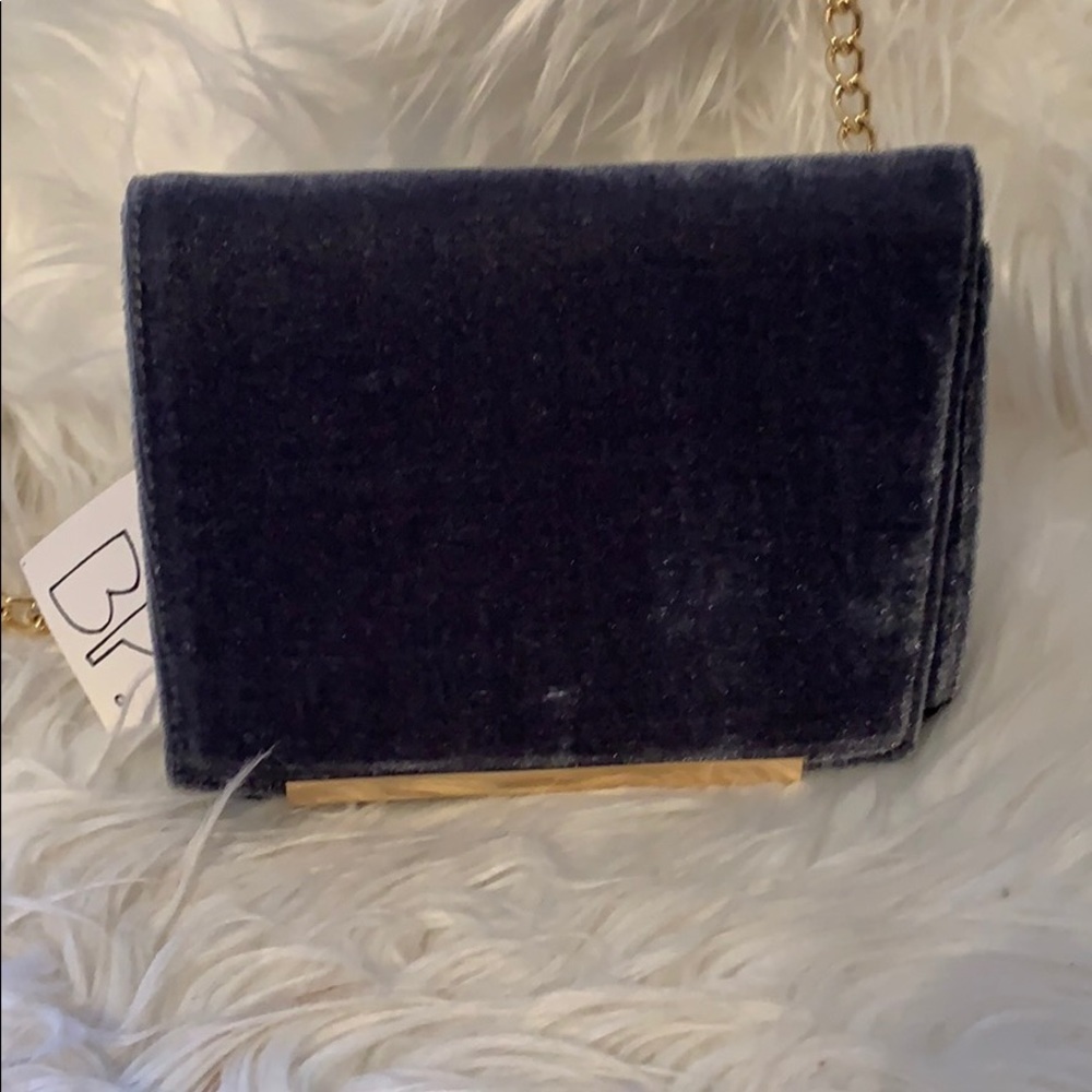 Blue Grey New Suede BP Crossbody Bag